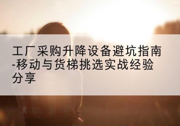 宝坻区移动式升降机怎么选-工厂采购升降设备避坑指南-移动与货梯挑选实战经验分享